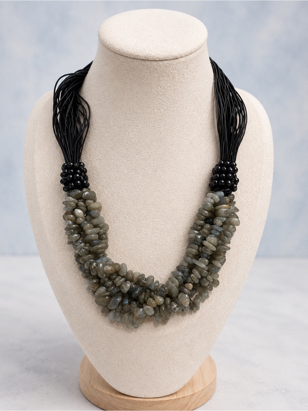 Labradorite Chip Multi-Strand Necklace - Women Jewelry